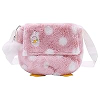Amamcy Cute Panda Avocado Plush Crossbody Purse Small Fluffy Satchel Shoulder Bag Messenger Bag Handbag Purse for Women Girls