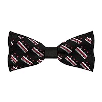 Washington, D.C. Flag Bow Ties for Men Adjustable Pre-Tied Bowties Fun Pattern Bow-Ties for Wedding Party