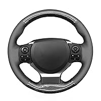 MEWANT Car Steering Wheel Cover for Lexus is 200t 250 300 350 F Sport/RC/CT 200h / NX PU Carbon Fiber & Microfiber Leather Steering Wheel Wrap