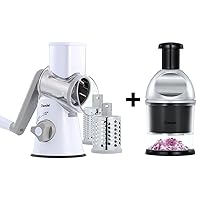 Cheese Grater and Food Chopper Bundle