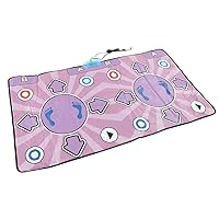 Double User Dance Mat, Musical Electronic Dance Mats, Non Slip Dance Step Pad Dance Floor Mat Yoga Game Blanket with Wireless Handle for Kids and Adults, Boys & Girls
