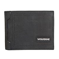 WOLVERINE Men's RFID Blocking Rugged Bifold & Passcase Wallets (Avail in Cotton Canvas Or Leather)