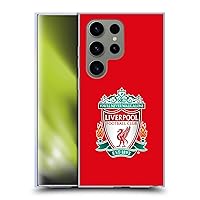 Head Case Designs Officially Licensed Liverpool Football Club Red 1 Crest 1 Soft Gel Case Compatible with Samsung Galaxy S24 Ultra 5G