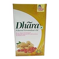 Dhara Cooking Oil - Filtered Groundnut Oil, 1L Carton
