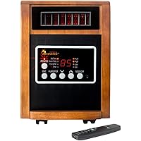 Dr Infrared Heater DR-998, 1500W, Space Heater with Humidifier, Oscillation Fan & Remote Control (Cherry)