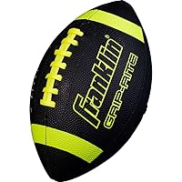 Franklin Sports Youth Footballs - Junior + Pee Wee Kids Footballs - All-Weather Synthetic Leather Outdoor Footballs - Extra Grip 1000 Footballs for Kids - 1 Packs + 12 Football Team Packs