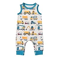 Close for Baby Boy Sleeveless Car Cartoon Animal Prints Romper Newborn Bodysuits Jumpsuit Sleeveless Bodysuit Baby Boy