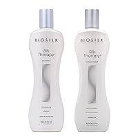 BIOSILK Silk Therapy Duo Set Shampoo and Conditioner - 12 Fl Oz (Pack of 2)
