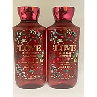 Bath and Body Works Cotton Candy Champagne Shower Gel Gift Sets 10 Oz 2 Pack (Cotton Candy Champagne)