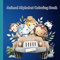 Cute Animals and Bubble Alphabet Letters Coloring Book for Kids: Educational Coloring Book with Alphabet Letters and Animals for Children Ages 2-5