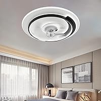 Ceiling Fans, Silence Ceiling Fan with Light Fan Lighting 3 Speeds Bedroom Led Fan Ceiling Light and Remote Control Ultra-Thin Modern Living Room Quiet Ceiling Fan Light with Timer