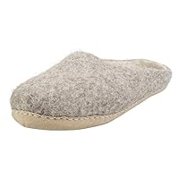 Slipper Natural Grey Unisex Slippers Shoes in Natural Grey - 10 US