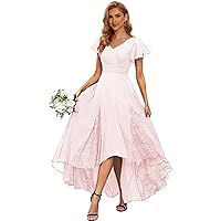 Tea Length Mother of The Bride Dresses with Sleeves Chiffon Wedding Guest Dress Lace Appliques Formal Evening Gowns