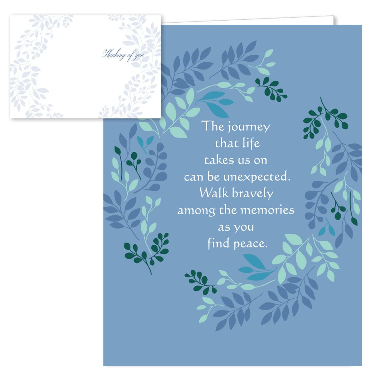 Heartfelt Sympathy Card Pack / 25 Note Cards Set / 5 Warm Comfort Designs / 4 5/8