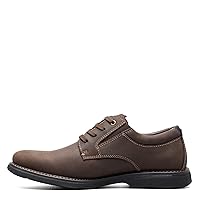 Nunn Bush Men's Otto Plain Toe Oxford Leather Lace Up with Lightweight Sole