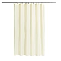 N&Y HOME Fabric Shower Curtain or Liner with Magnets - Cream Shower Curtain for Bathroom with Hotel Quality, Machine Washable, Water Repellent - Sand, 72x72