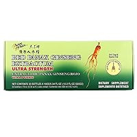 Prince Of Peace Red Panax Ginseng Extractum Ultra Strength, 0.34 fl. oz. Each – Brain Boosting Supplement – Red Panax Ginseng Shots – Support Energy, Mood, & Focus - 2 Pack - 20 Bottles