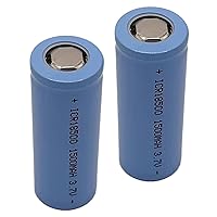 3.7V 1500Mah Full Capacity Rechargeable Lithium Battery, High Performance Backup Battery, Ideal for Flashlight, 2 Pcs