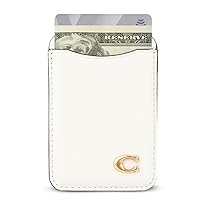 Coach Magnetic Phone Wallet / Card Holder - Compatible with MagSafe Wallet - Chalk
