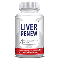 Liver Renew | #1 Health Formula Liver Detox Repair & Cleanse | Liver Support Supplement w/ Artichoke Extract, Beetroot, Milk Thisle, Chicory, Dandelion, Turmeric & Zinc 60 Vegetarian Capsules