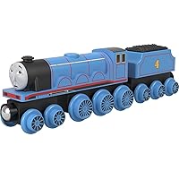 Thomas & Friends Wooden Railway Toy Train Gordon Push-Along Wood Engine & Coal Car for Toddlers & Preschool Kids Ages 2+ Years (Amazon Exclusive)
