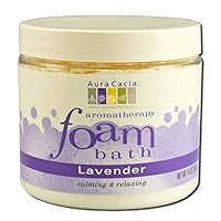 Aura Cacia Lavender Aromatherapy Foam Bath, 14 Ounce - 3 per case.3