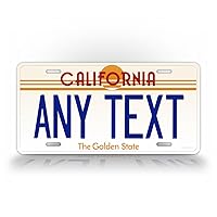 Custom Vintage California State Auto Tag Official Replica CA License Plate Any Text! Personalized Sign
