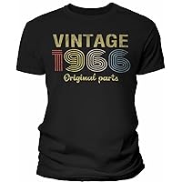58th Birthday Shirt for Men - Vintage Original Parts 1966 Retro Birthday - 001-58th Birthday Gift