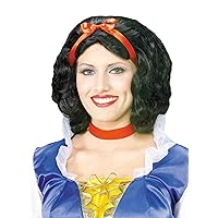 Forum Novelties womens Snow White Costume Wig, Black, One Size US