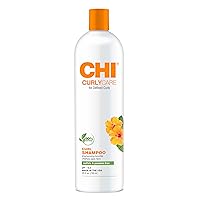 CHI CurlyCare - Curl Shampoo 25 fl oz - Gentle Formula Hydrates Curls, Reduces Frizz While Retaining Curl Shape and Curl Pattern
