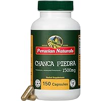Peruvian Naturals Chanca Piedra 150 Capsules “Stone Breaker” – Kidney Stone Support Supplement - 150 Vegan Pills of 100% Natural Chancapiedra Grown in Peru – Rock Crusher, Dissolver Remover