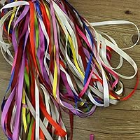 Mixed Random delivery 50 Yards of Silk Ribbon 6-10mm Decorative Crafts Gift Packaging Garment Sewing Fabric Supplies lace 220