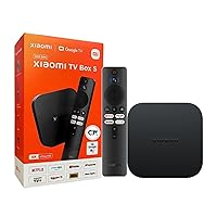 Xiaomi TV Box S (2nd Gen) 4K Ultra HD Streaming Media Player, Google TV Box with 2GB RAM 8GB ROM, 2.4G/5G Dual WiFi, Bluetooth 5.2 & Dolby Audio and DTS-HD, Dolby Vision, HDR10+