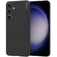X-level Design for Samsung Galaxy S24 Case, Flexible Carbon Fiber Shockproof Protective Cases Thin Slim Phone Cover Case for Samsung S24(Black)