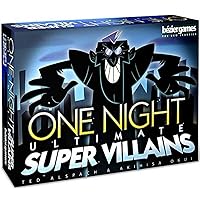 Bezier Games One Night Ultimate Super Villains, Family Friendly Party Game, Fun Game for Kids & Adults, Engaging Social Deduction, Fast-Paced Gameplay, Hidden Roles & Bluffing