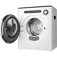 Compact Laundry, 9lbs Front Load Stainless Steel, Clothes Dryers with Exhaust Pipe, 850W, ABS Control Panel, for Apartments, Home, Dorm