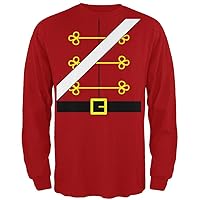 Christmas Toy Soldier Nutcracker Costume Mens Long Sleeve T Shirt