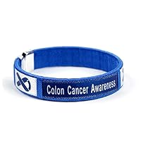 Dark Blue Ribbon Colon Cancer Wholesale Pack Bangle Bracelets – Dark Blue Ribbon Awareness Bracelets for Colon Cancer - Perfect for Support Groups and Fundraisings