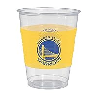 Amscan Golden State Warriors Plastic Cups - 16 Oz. Pack of 25, Multicolor