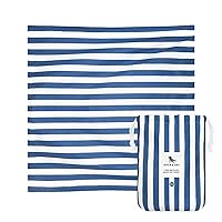 Beach Towel - Quick Dry, Sand Free - Compact, Lightweight - 100% Recycled - Includes Bag - Cabana - Whitsunday Blue, Double Extra Large (180x200cm, 70x78)