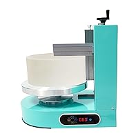 Cake Cream Spreading Coating Smearing Machine 110-220V Birthday Cake Cream Smooth Coating Decoration Machine Cream Spreader for 4-12inch Cake, Turnable Dia35cm(13.78in), 304 Stainless Steel Spatula