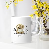 Most Wanted Dog Ceramic Coffee Mug Dog Gifts for Pet Lovers Dog Breeds Picture Print Strong for Home Kitchen Office School 11 Ounce White