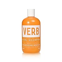 VERB Curl Shampoo - Mild, Cleanse and Smooth - Vegan Curl Defining Shampoo for Frizzy Hair- Intensive Hydration Curly Hair Shampoo, 12 fl oz