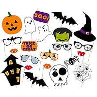 Halloween Photo Booth Props DIY Kit for Halloween (22Pcs)