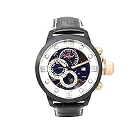 Gallucci Gents Multi Function Automatic Wrist Watch with Sun & Moon Phase Display and Globes Dial Design
