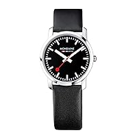 Mondaine Women's A400.30351.14SBB SBB Analog Display Swiss Quartz Black Watch