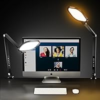 Zoom Lighting for Computer Video Conference Light, 15W Webcam Light with Clamp for Zoom Meeting Laptop Video Calls, Desk Ring Light for Video Recording Podcast Live Streaming
