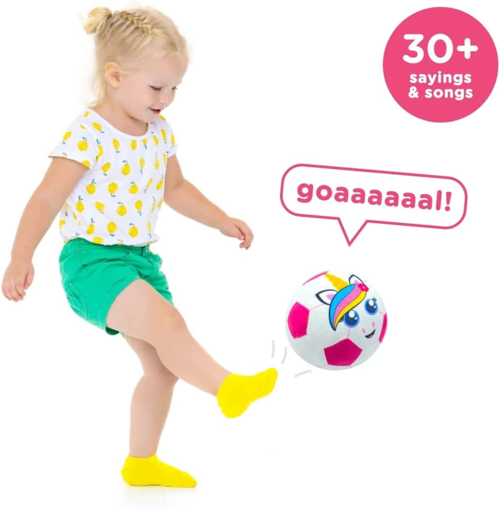 Move2Play, Hilariously Interactive Toy Soccer Ball with Music and Sound Effects, Ball for Toddlers, Birthday Gift for Boys and Girls 1, 2, 3+ Years Old