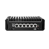 HUNSN Micro Firewall Appliance, Mini PC, OPNsense, VPN, Router PC, Intel Core I7 1165G7, RJ07, AES-NI, 6 x Intel 2.5GbE I226-V LAN, COM, HDMI, 8G RAM, 128G SSD