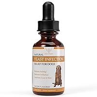 Natural Yeast Infection Treatment for Dogs | Supports Healthy Itch Relief, Inflammation Relief, Allergy Relief & More | Dog Yeast Ear Infection Treatment | Dog Itch Relief | Dog Allergy Relief
